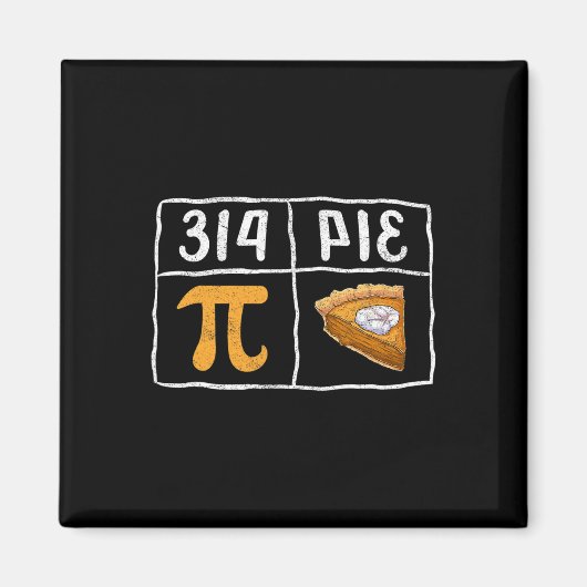 円周率の日 数学教師Tシャツ1 マグネット (正面)