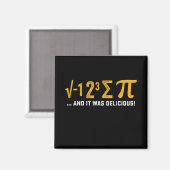 円周率の日 数学 パイを食べておいしかった マグネット (正面/裏面)