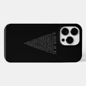 円周率の桁スライス iPhoneケース (裏面横)