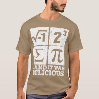 円周率を食べちゃったTシャツ 面白い パイを食べた 数学オタク Tシャツ
