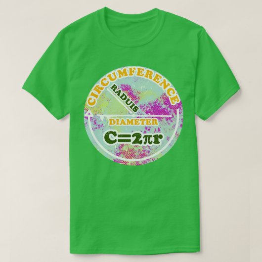 円周率数数式 Tシャツ (デザイン正面)