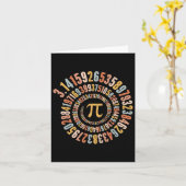 円周率日の緩和曲線Math Pi カード (黄色い花)