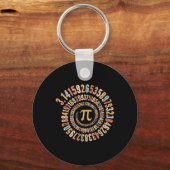 円周率日の緩和曲線Math Pi キーホルダー (正面)