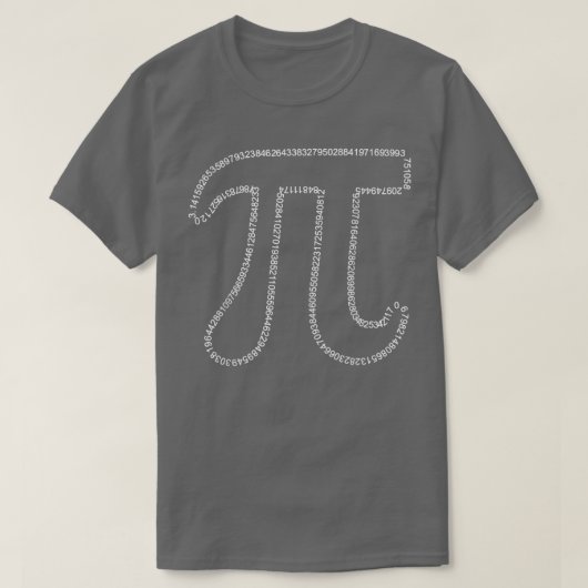 円周率日数値3 Tシャツ (デザイン正面)