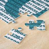 円周率日数値 ジグソーパズル (側面)