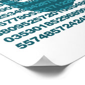 円周率日数値 ポスター (角)