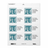 円周率日数値 ラベル (フルシート)