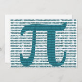 円周率日数値 招待状 (正面/裏面)