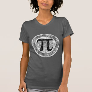 円周率日記号の各種丸め Tシャツ