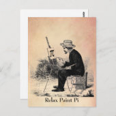 円周率絵画数 ポストカード (正面/裏面)