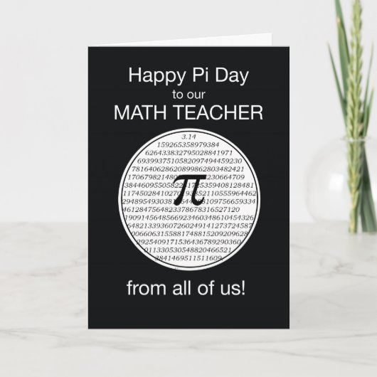 円周率 カード (正面)