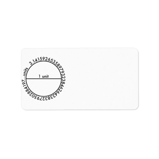 円周率 ラベル (正面)