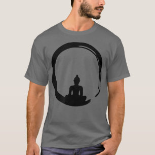 円宗、禅、円、シンボル仏教の仏像メディタティ Tシャツ