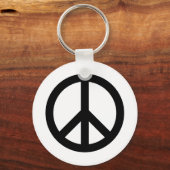 円平和シンボルのキーチェーカスタムンの色 キーホルダー (正面)