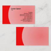 円弧デザイン – 赤 名刺 (正面/裏面)