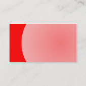 円弧デザイン – 赤 名刺 (裏面)