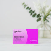 円弧 – マゼンタ 名刺 (スタンド正面)