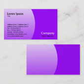 円弧 – 紫 名刺 (正面/裏面)