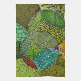 円形おもしろいのキッチンタオル キッチンタオル