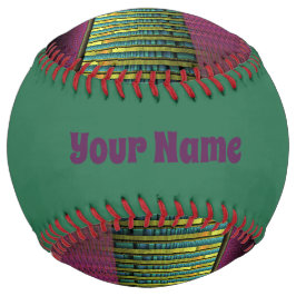 円形およびカラフル装飾モダンフラクタル名 ソフトボール