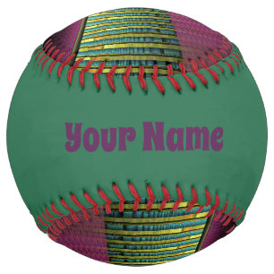 円形およびカラフル装飾モダンフラクタル名 ソフトボール