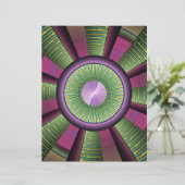 円形およびカラフル装飾モダンフラクタル芸術 (スタンド正面)
