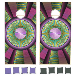 円形およびカラフル装飾モダンフラクタル芸術