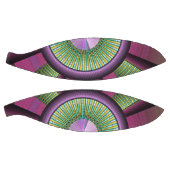 円形およびカラフル装飾モダンフラクタル芸術 バスケットボール (パネル)