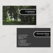 円形にされた端のラベル-森 名刺 (正面/裏面)