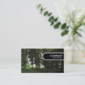 円形にされた端のラベル-森 名刺 (スタンド正面)