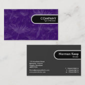 円形にされた端のラベル-紫色の地球 名刺 (正面/裏面)