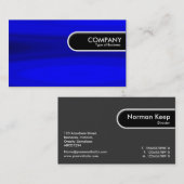 円形にされた端のラベル-青い銀河系 名刺 (正面/裏面)