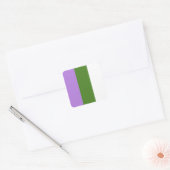 円形になるGenderqueerのステッカー- スクエアシール (封筒)