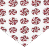 円形のはっか菓子 ショートテーブルランナー (コーナー)