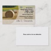 円形のわらは名刺を梱包します 名刺 (正面/裏面)