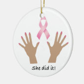 円形のオーナメント セラミックオーナメント (左)