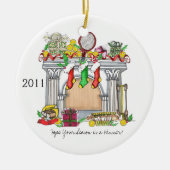 円形のオーナメント、テニスのマントルピース2011年 セラミックオーナメント (正面)