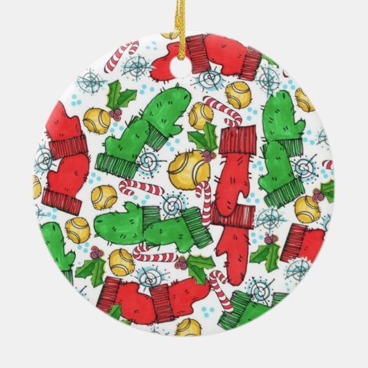 円形のオーナメント、テニスのマントルピース2011年 セラミックオーナメント (裏面)