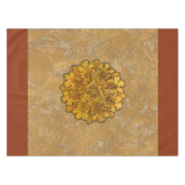 円形のカシは集りを去ります テーブルクロス (正面(横))