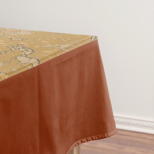 円形のカシは集りを去ります テーブルクロス (インサイチュ)