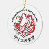 円形のシス形の休日のオーナメント セラミックオーナメント (左)