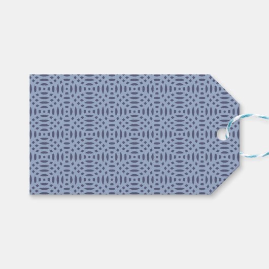 円形のシームレスパターン ギフトタグ (正面(横))
