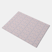 円形のシームレスパターン ドアマット (アングル)