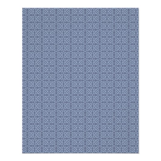 円形のシームレスパターン ポスター (正面)