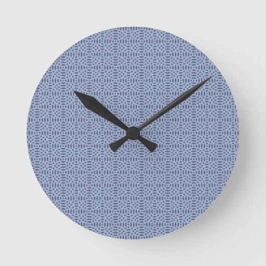 円形のシームレスパターン ラウンド壁時計 (正面)