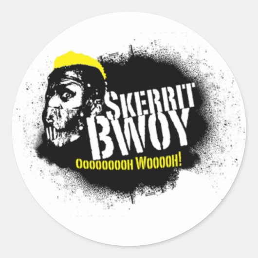 円形のステッカー ラウンドシール (正面)