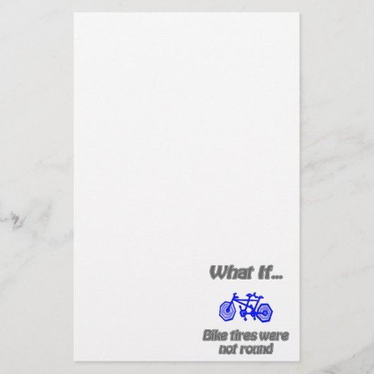 円形のタイヤ 便箋 (正面)