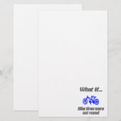 円形のタイヤ 便箋 (正面/裏面)