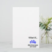 円形のタイヤ 便箋 (スタンド正面)