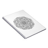 円形のデザインの落書き ノートブック (右側)